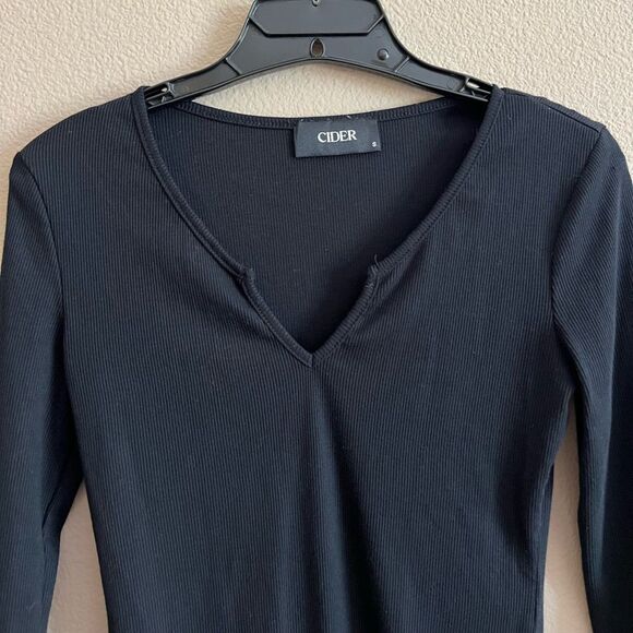 Cider Black Long Sleeve Bodysuit - Picture 2 of 7